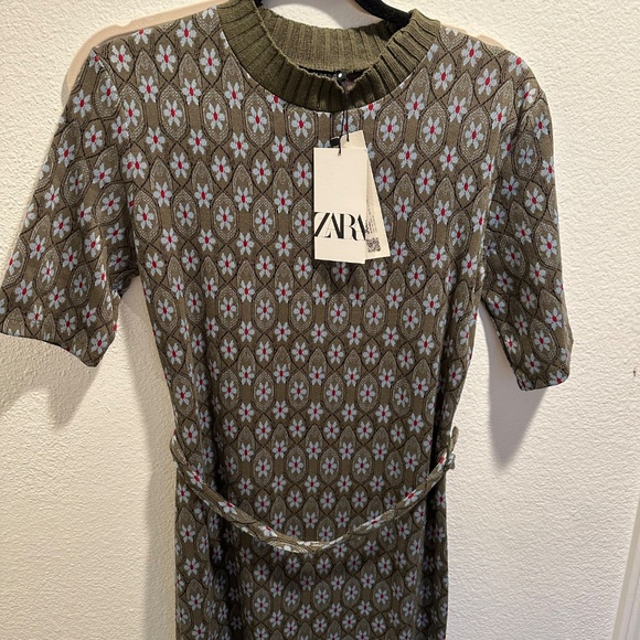 Zara knit midi dress. NWT - Picture 2 of 4